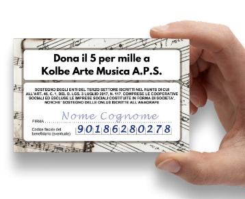 cinque per mille kolbe arte musica aps